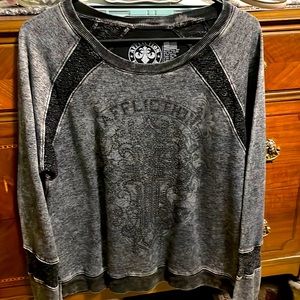 Affliction - women’s size XL - faded black sweatshirt